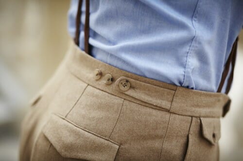 regulowane spodnie