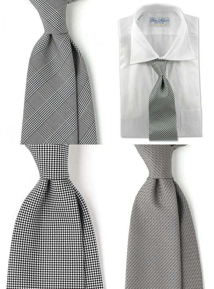 szare krawaty