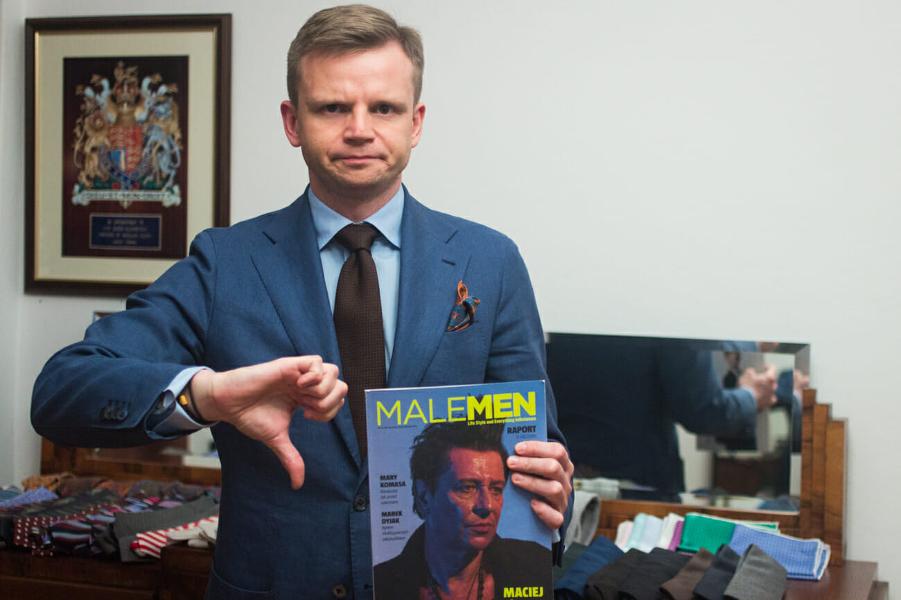 Roman Zaczkiewicz i magazyn Male Men