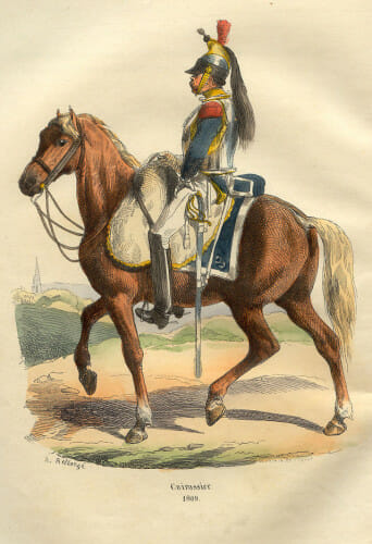 Napoleon_Cuirassier_in_1809_by_Bellange