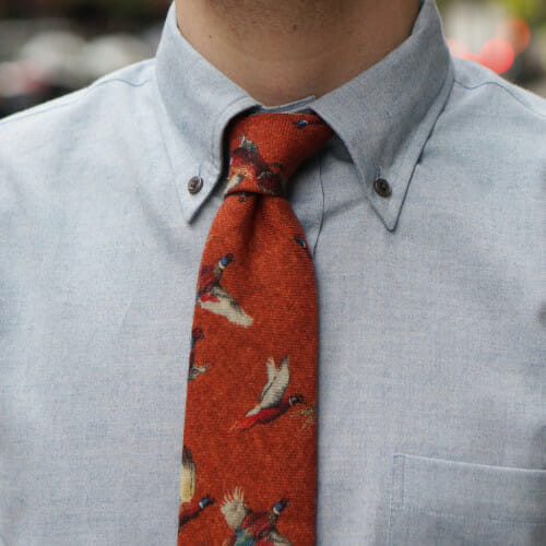 pomarańczowy krawat