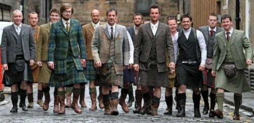 moda męska w szkocji