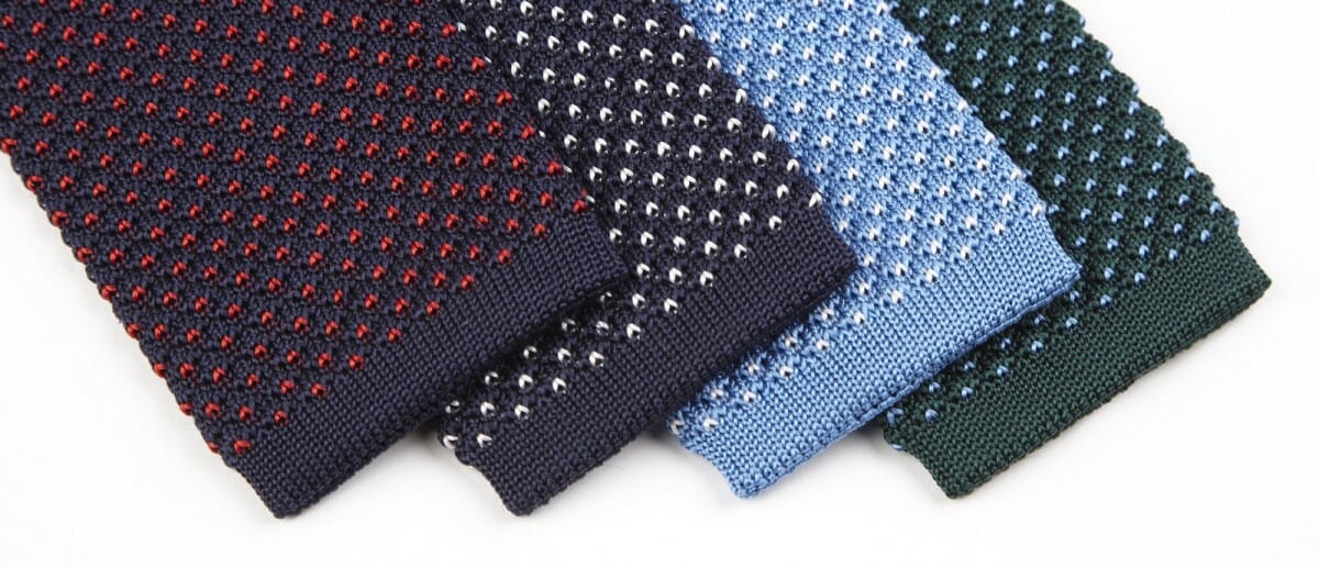 krawaty typu knit