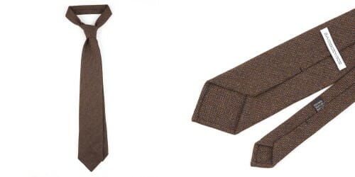 brązowy krawat vintage