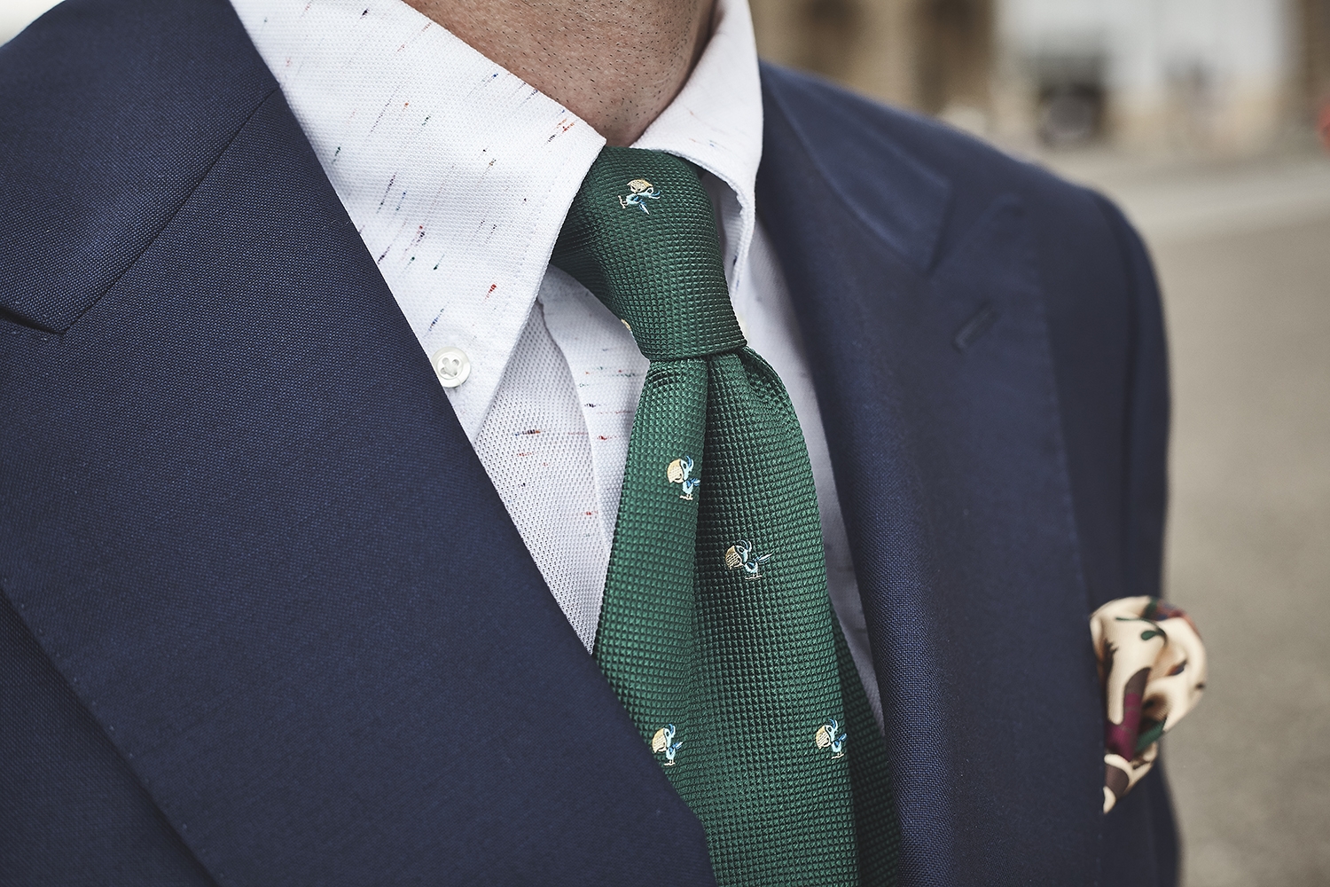 zielony krawat 
