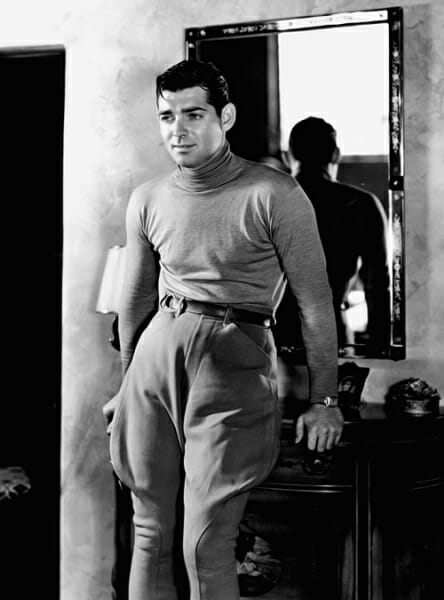 Aktor Clark Gable i sweter golf męski